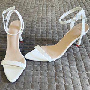 White Point Toe Heels